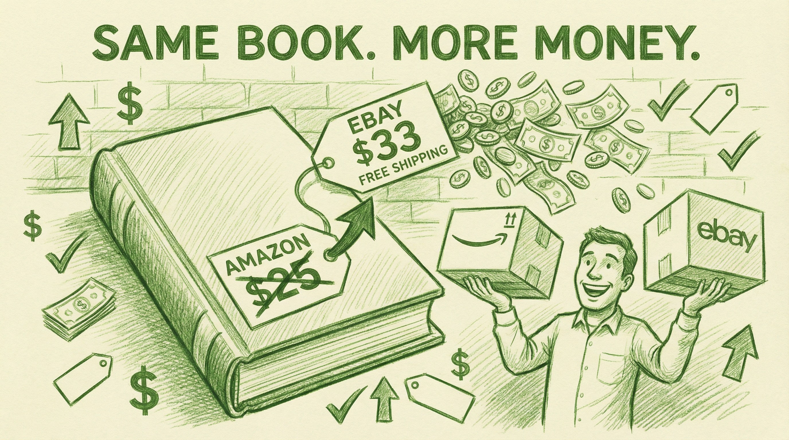 Same book more money on eBay